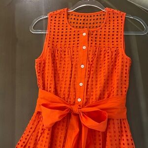 J. Crew Orange Lace MINI Dress